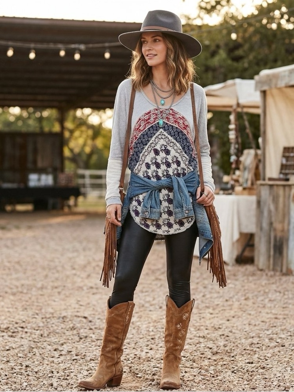 Free people Rare Oversized Del Rey bandana patchwork V Neck Slouchy sweatshirt